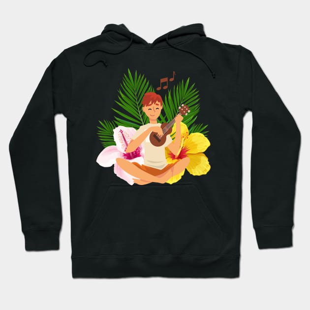 Ukulele Player Hoodie by soulfulprintss8